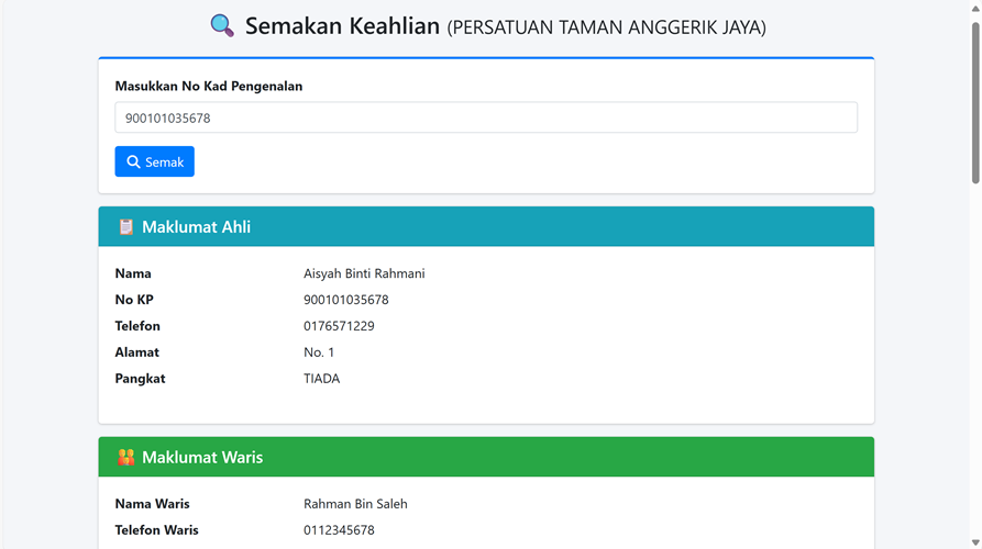 Semakan Keahlian